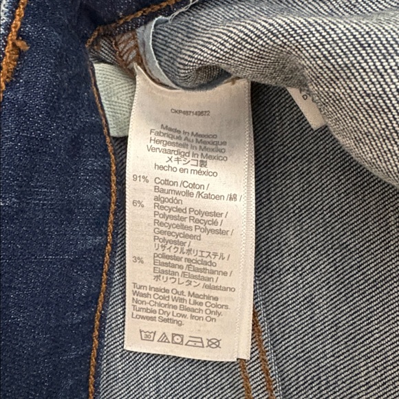 Madewell Emmett Wide Leg Jeans Women’s Size 26 Dark Wash - Picture 5 of 7